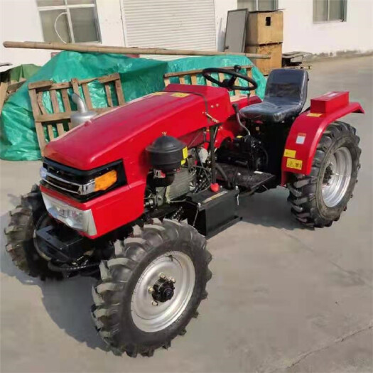 曲阜市 504大棚山地四轮拖拉机四驱两驱耕地犁地机多功能带助力旋耕机