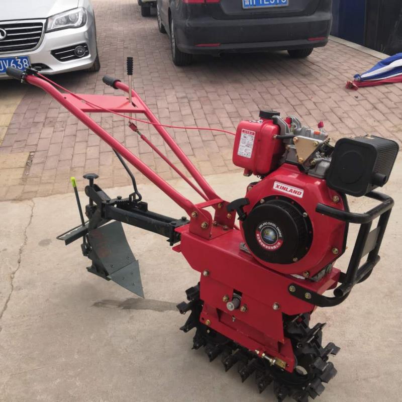  山地丘陵爬坡犁地机柴油链轨微耕机小型手扶独轮开沟机松土除草机