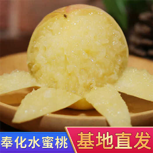 宁波正宗奉化水蜜桃，全部精挑，礼盒装一箱12只，每只5两左右