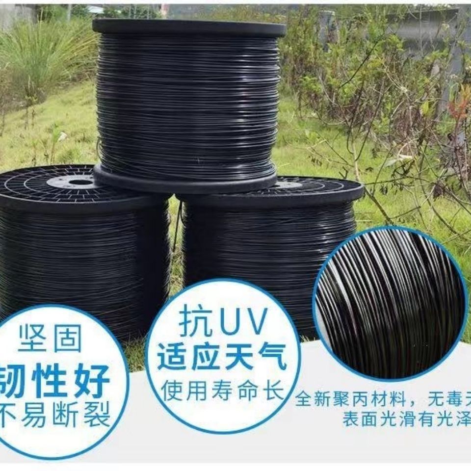 温室大棚支撑线塑钢线托幕线压膜线百香果葡萄架高强度拉线塑钢绳