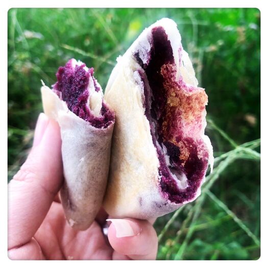 平和县面包  手工制作紫薯芋泥饼