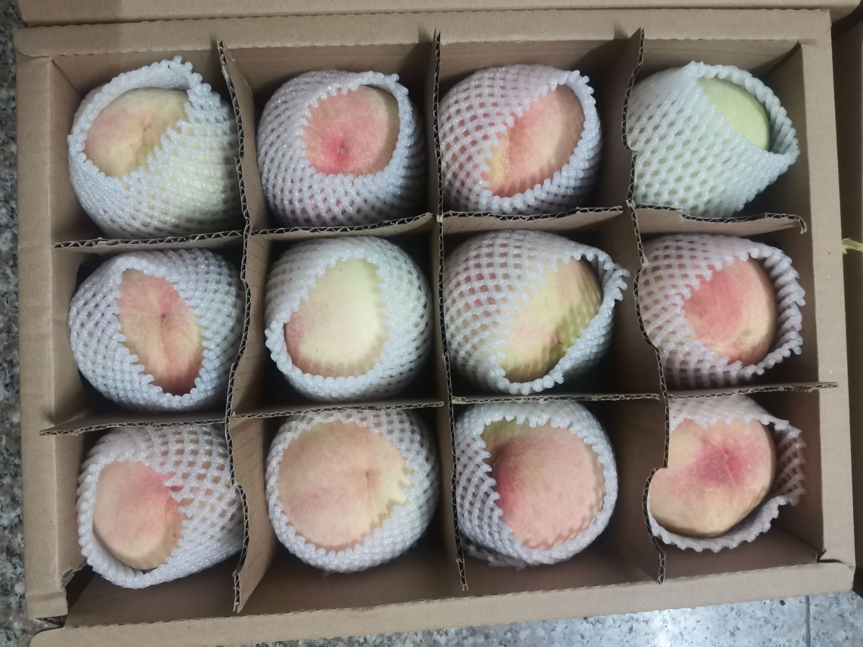 晚湖景桃  无锡阳山水蜜桃，紫衣果园。