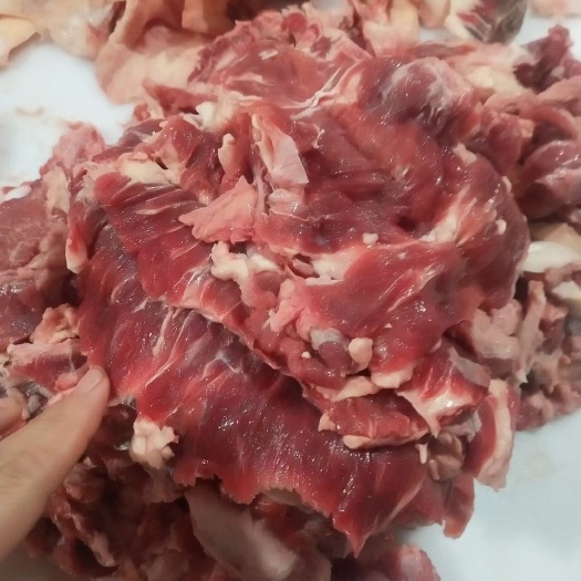 阳信县纯干牛碎肉国产 绞馅必备厂家直销一手货源支持样品