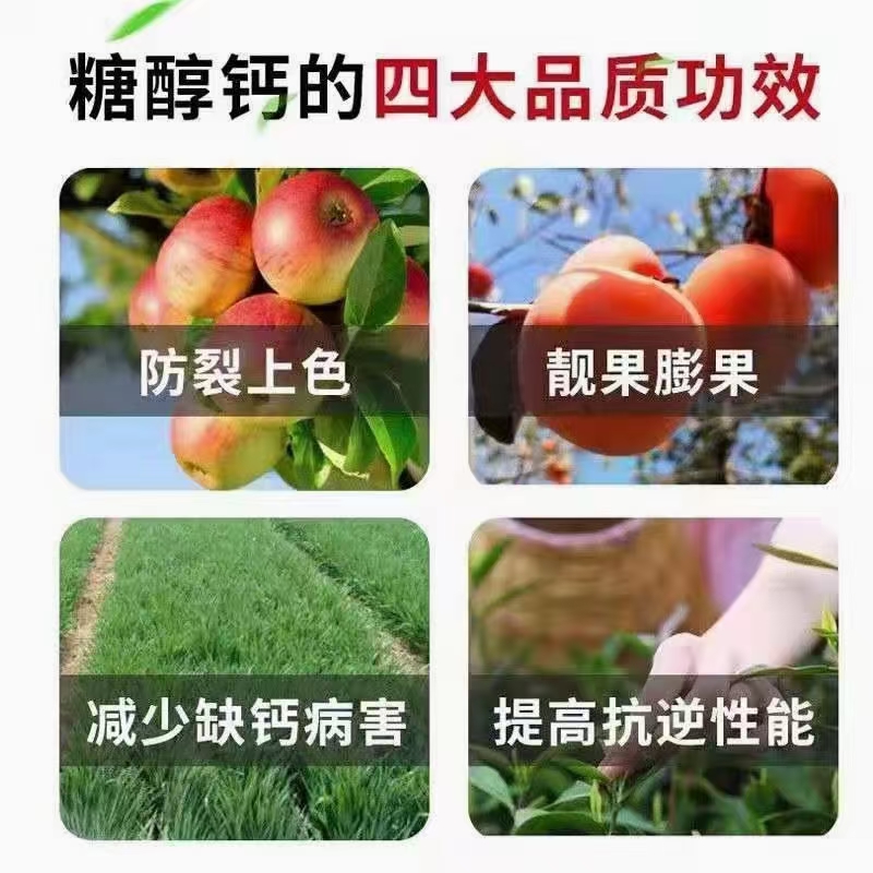 叶面肥  糖醇钙，钙180/L 抗病耐存 吸收率高 防裂整形