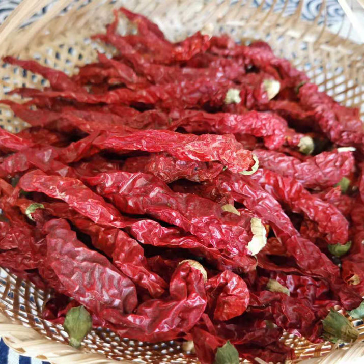 干线椒  干辣椒 新疆纵椒二荆条微辣又香500g干红辣椒香辣