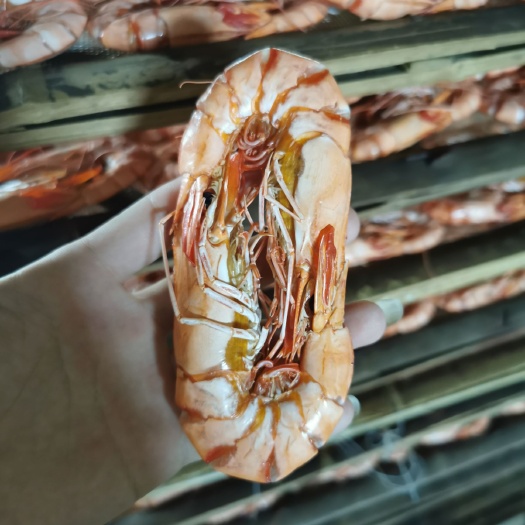 海口对虾干 九节虾干孕妇，小孩即食零食补钙特大炭烤大虾