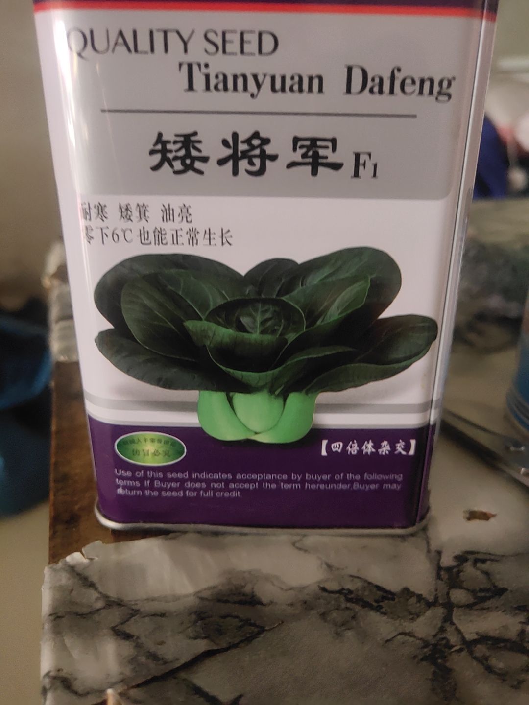  矮将军白菜种子，