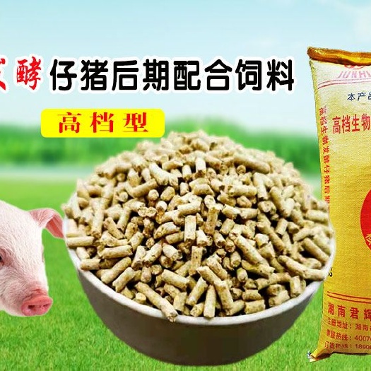 长沙县猪饲料 君辉国际   高档生物发酵仔猪后期配合饲料9652