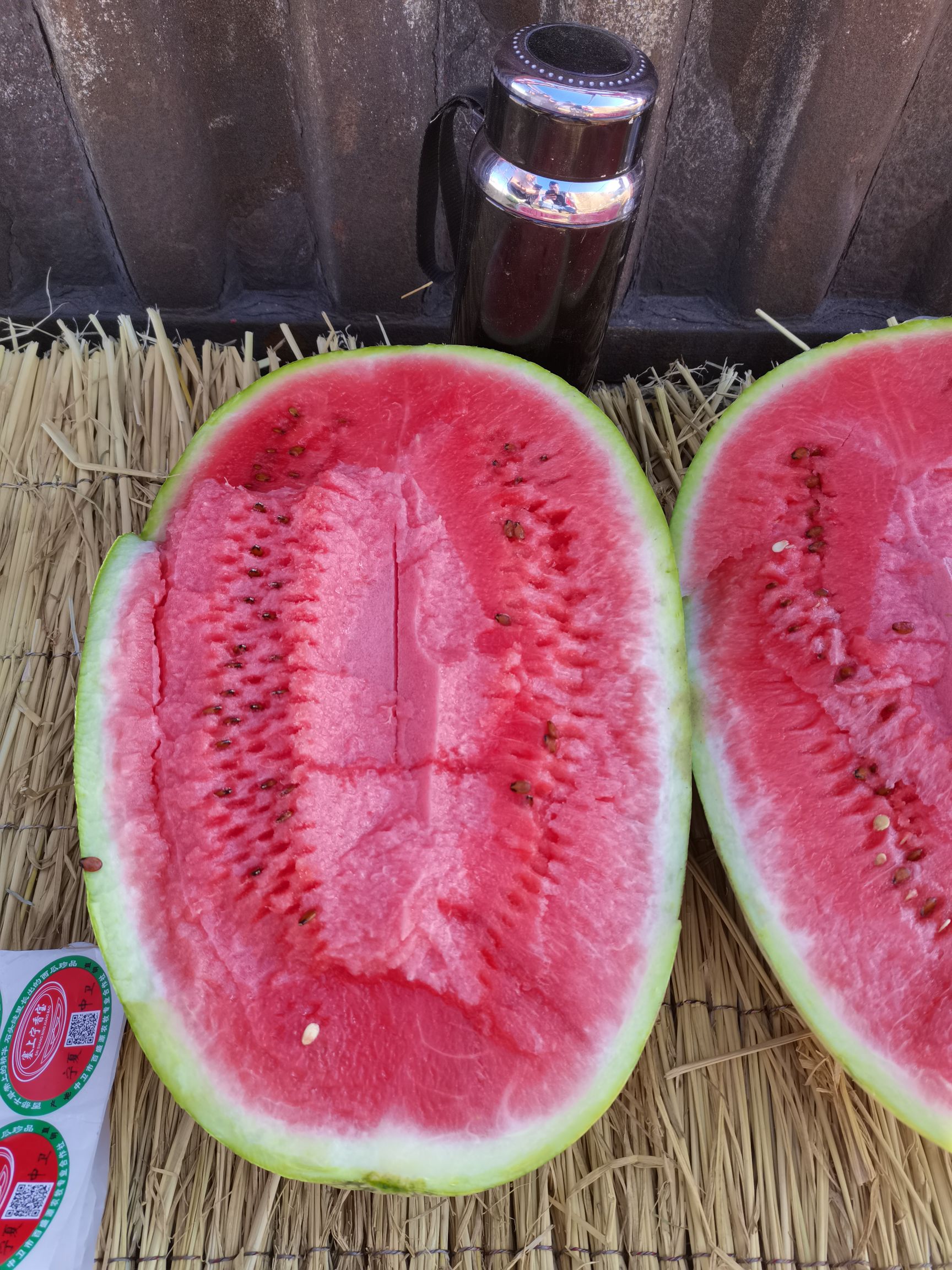 金花西瓜 正宗宁夏石头瓜皮薄肉甜,靓货