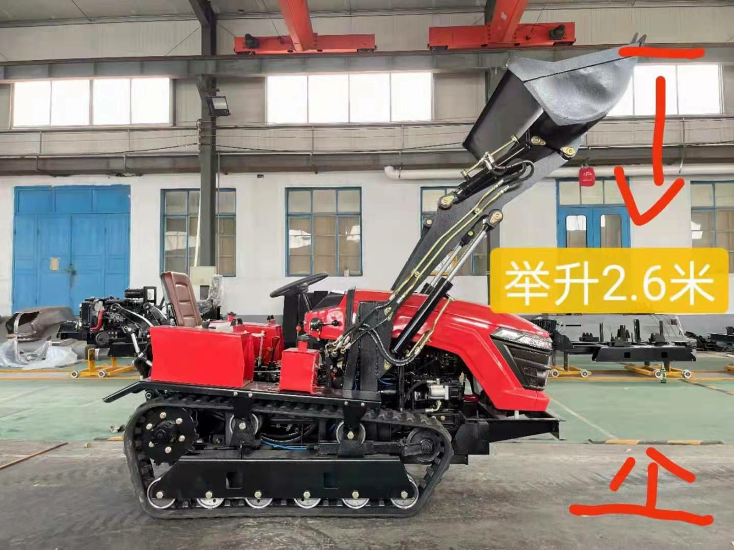 履带式拖拉机  定制履带拖拉机   工程装载铲斗  农用耕地机开沟机