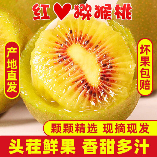 【中秋礼盒】四川红心猕猴桃新鲜奇异果狝弥猴桃整箱当季水果