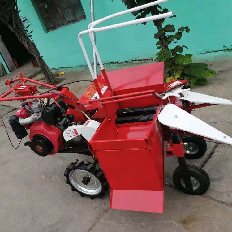 188_192电启玉米收获机 单行玉米收获机 秸秆还田粉碎机