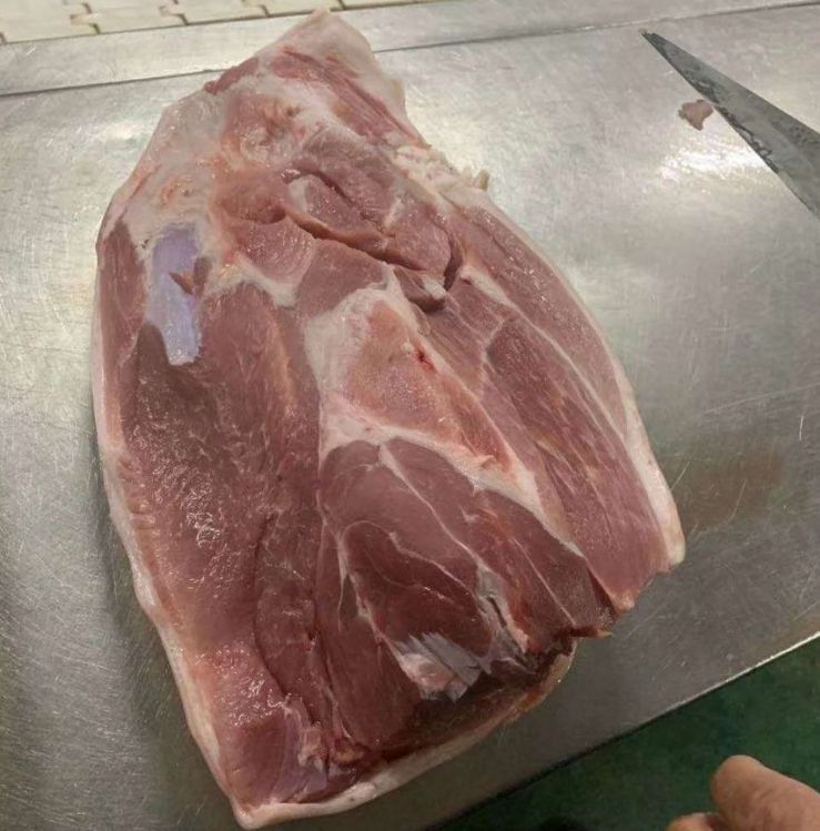 二刀肉 后腿肉  分割肥猪二刀肉（底板肉），腊肉材料