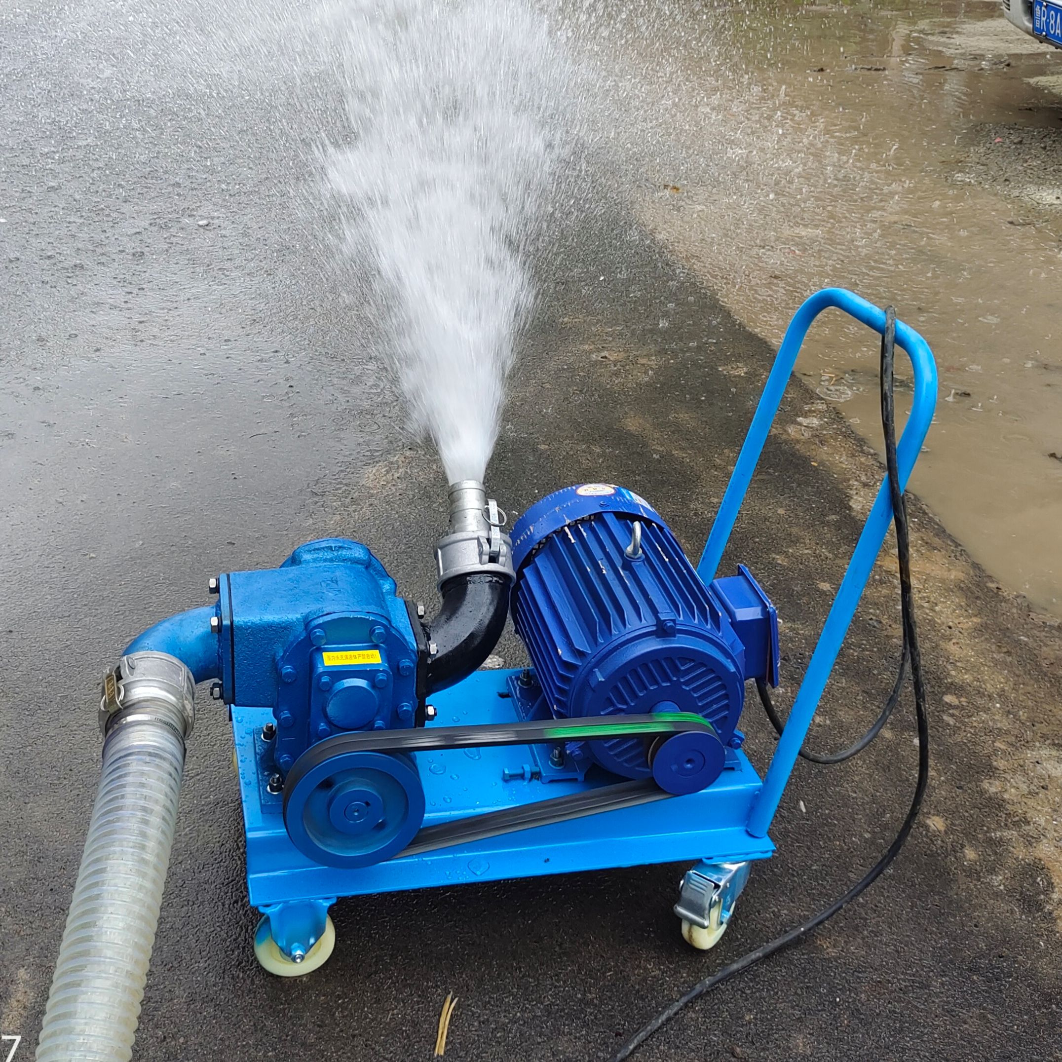 抽水排污直吸直排抽水泵，养殖场粪便清理抽粪泵，体积小吸力大