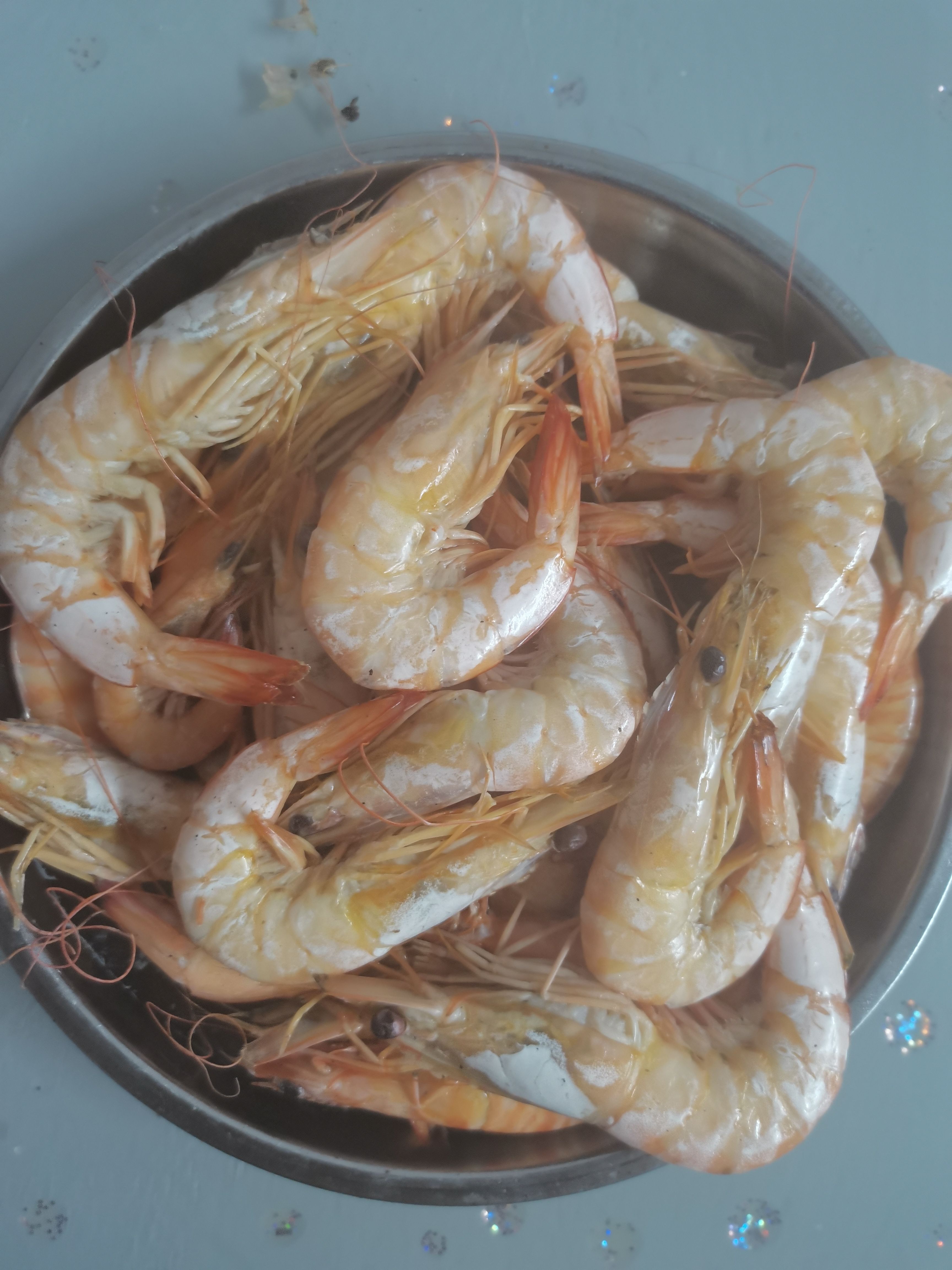 南美白对虾 明虾，码头新鲜明虾上岸，看的见品质，金黄色，