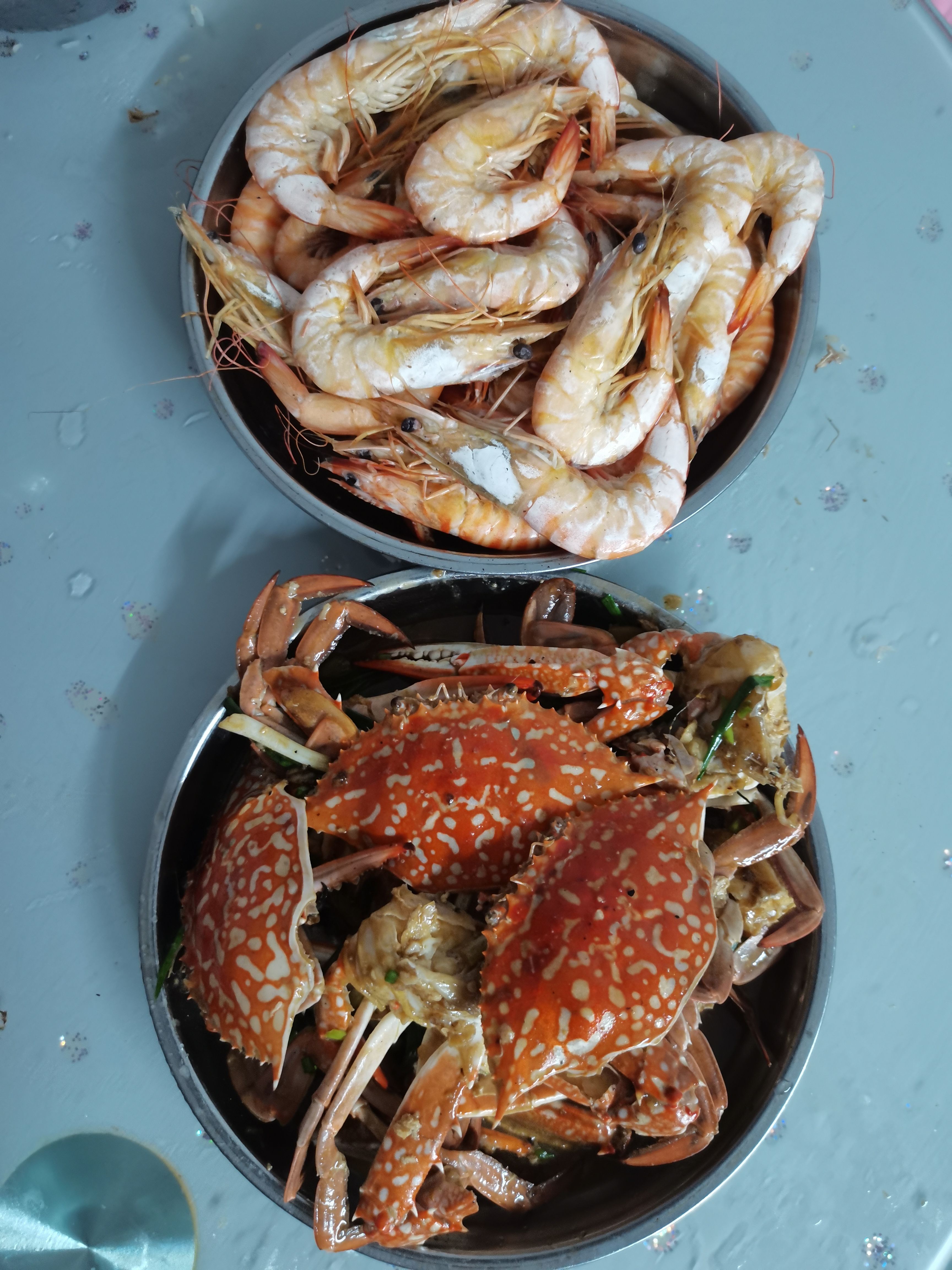 南美白对虾 明虾，码头新鲜明虾上岸，看的见品质，金黄色，