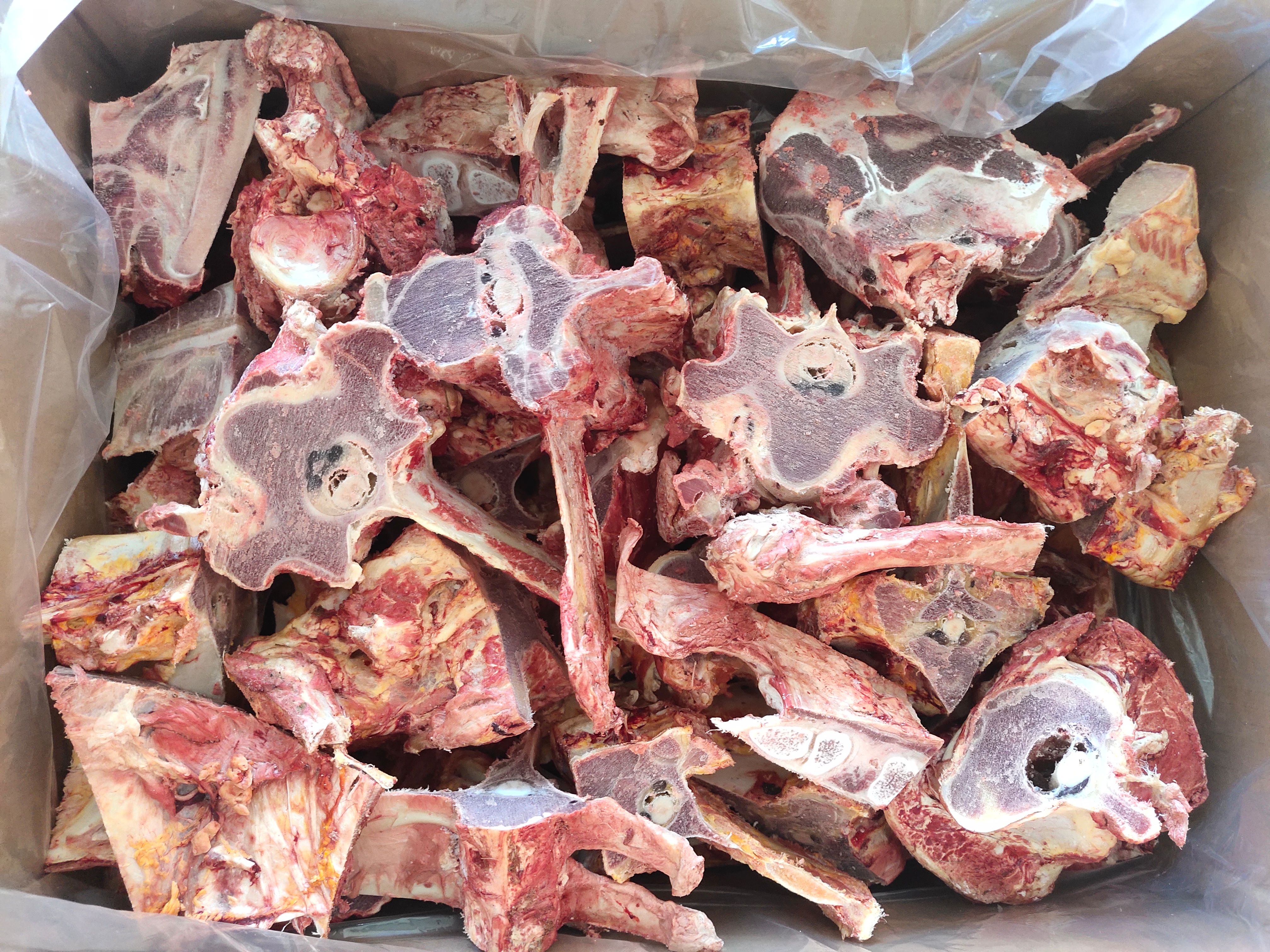 【牛杂骨】当地草原黄牛的杂骨，价低带肉不多！视频实拍混装！