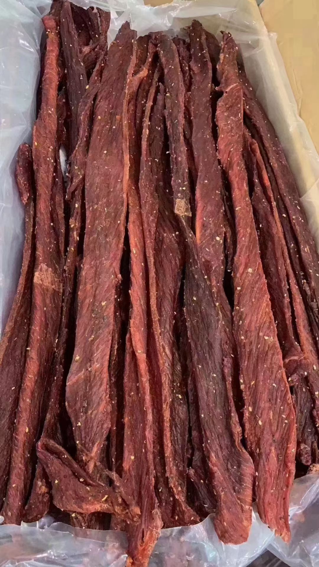 猪肉里脊风干肉麻辣味，五香味一件50斤，摆摊货源产品批发