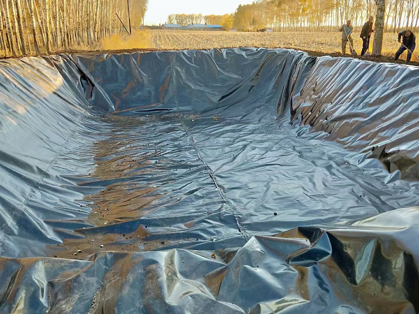 鱼池蓄水池土工防渗膜