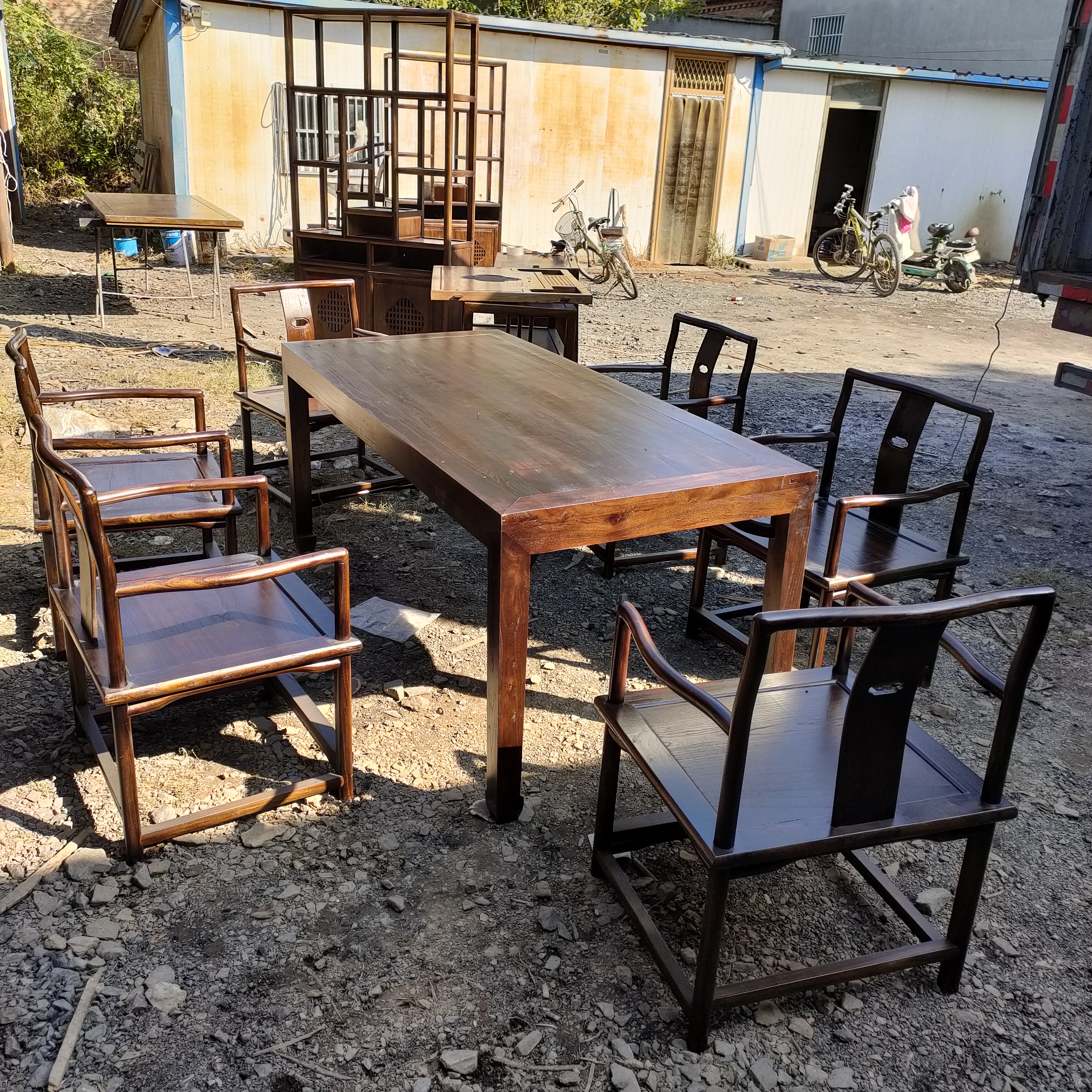 桌子 木质工具 老榆木茶桌