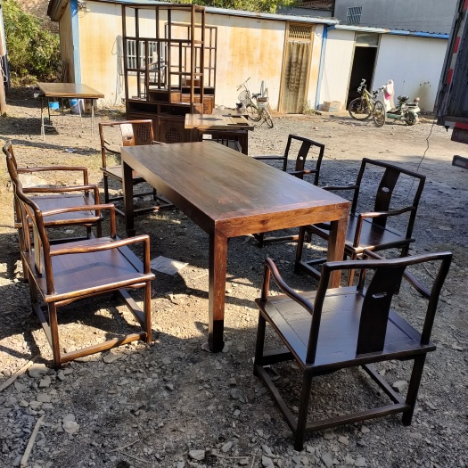 郓城县桌子 木质工具 老榆木茶桌