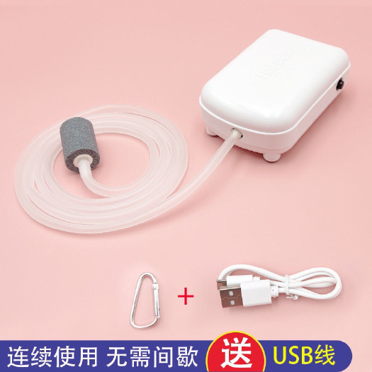 潍坊鱼缸氧气泵充电增氧泵户外便携式钓鱼打氧泵机养鱼家用增氧
