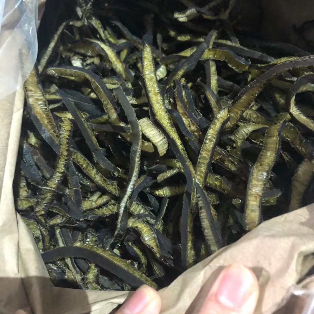 和平县海茸干  南极智利特产 海茸丝｛海笋｝绿芯长丝