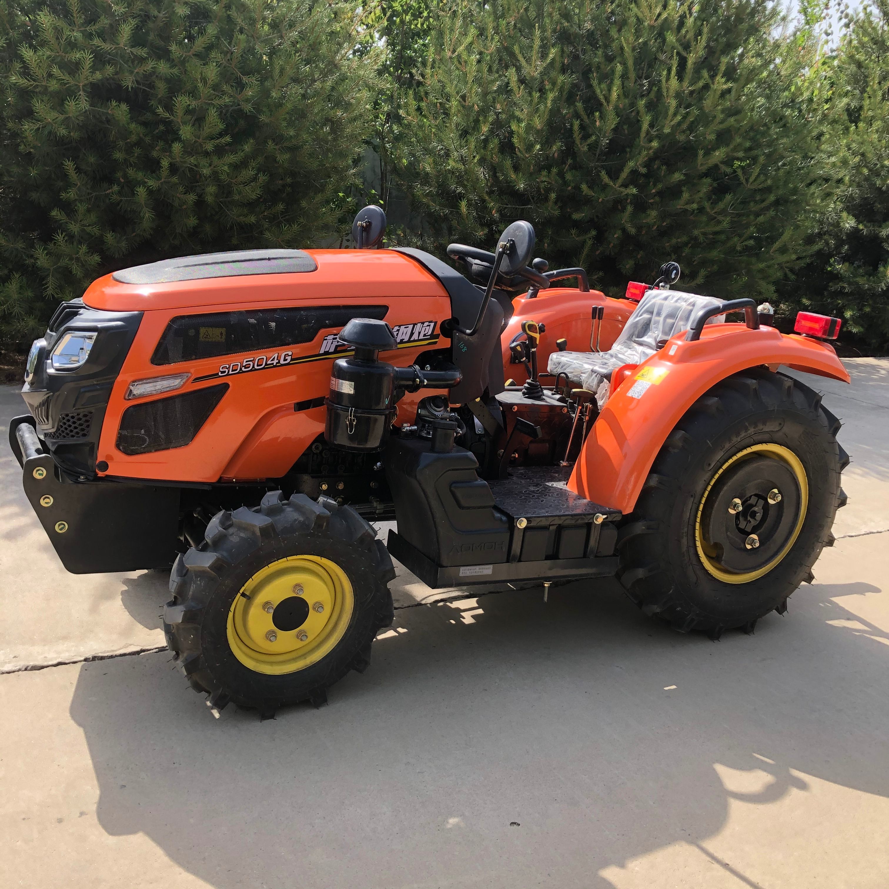 农用拖拉机 萨丁504大棚王拖拉机，后置强压多路阀，低矮型小钢炮管理机