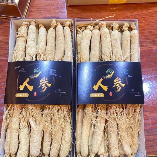 长春园参老御头长白山正宗六年根生晒参500克/大枝泡酒煲汤泡茶