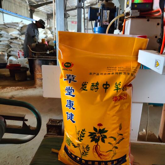 郓城县 中药发酵饲料草堂康健纯中药发酵开胃消食驱虫促生长预防腹泻