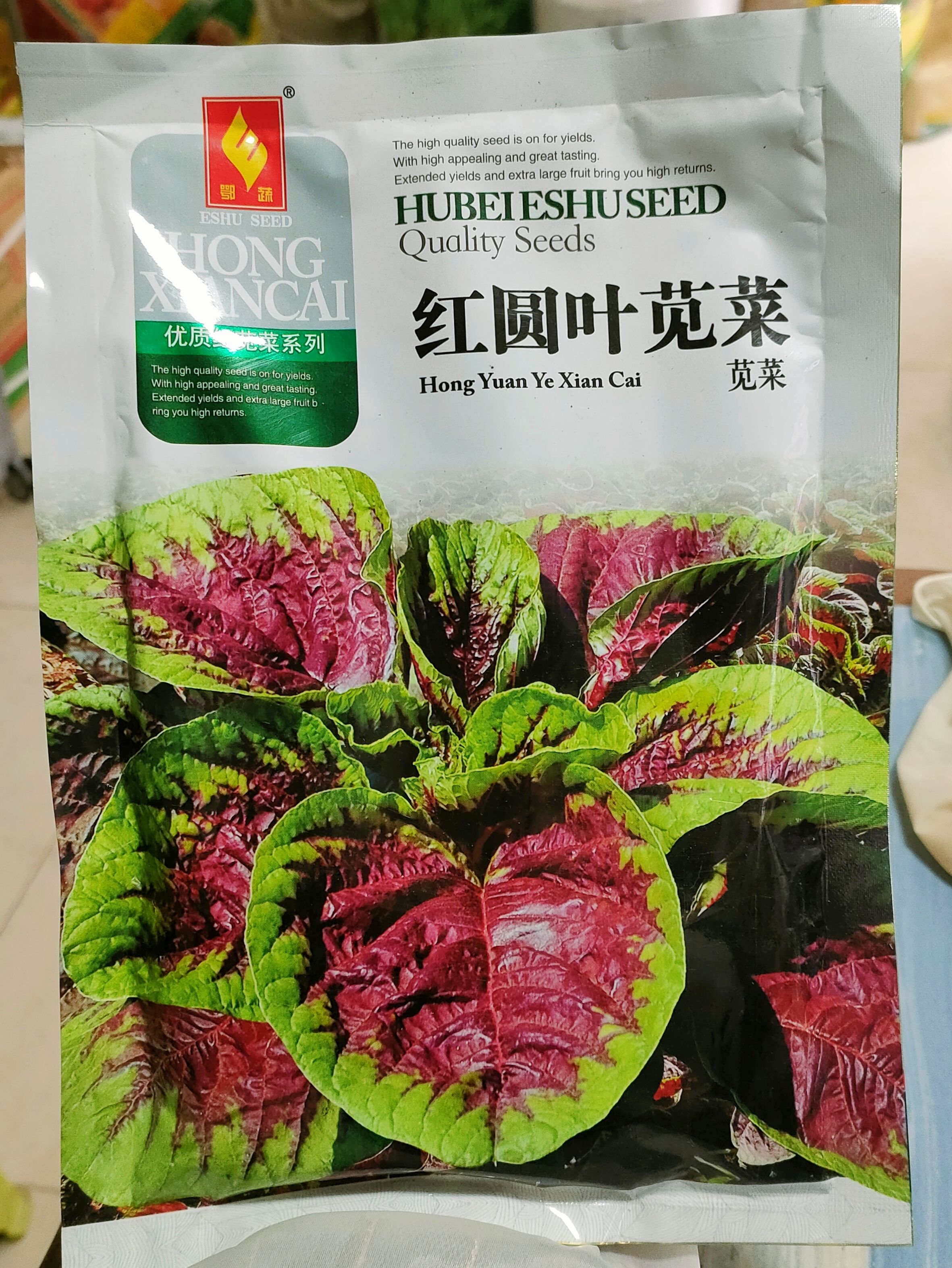  苋菜种子 红圆叶苋菜种子 产量高好吃春夏秋播种250克