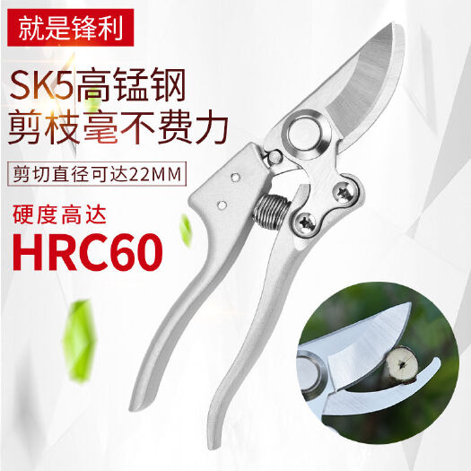 杭州园林剪刀 SK5钢修枝剪刀修剪树枝剪刀果枝剪果树剪花枝园