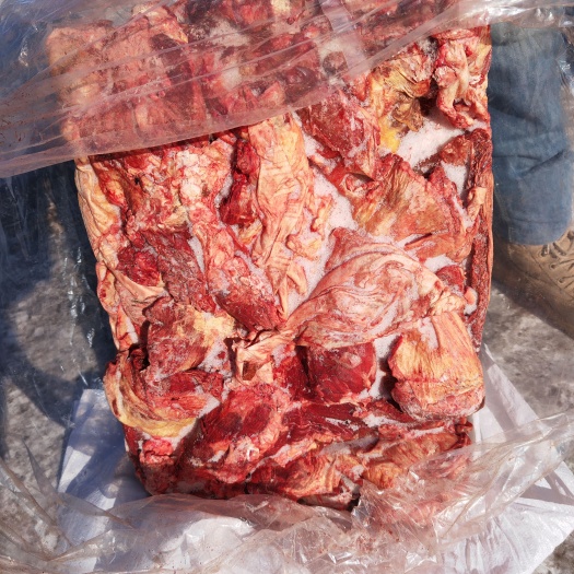 锡林浩特牛筋 牛肉（牛护心肉）纯干货