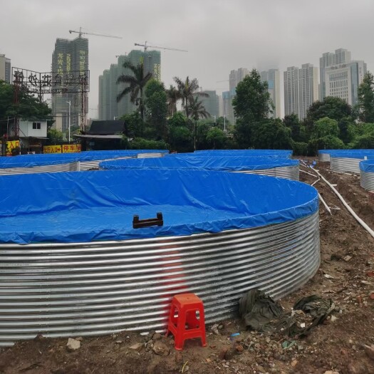 赣州水产养殖箱 镀锌板帆布水池定制
