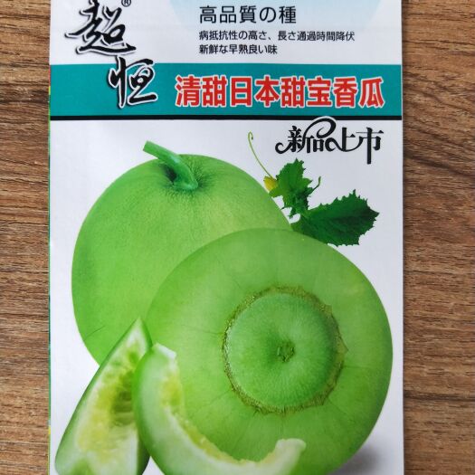 南宁甜瓜种子 清甜日本甜宝香瓜黄绿皮香瓜