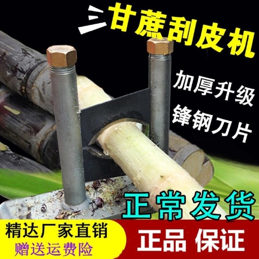 甘蔗刮皮机加厚削甘蔗器剥皮机刨皮机刮青机精达甘蔗削皮刀机