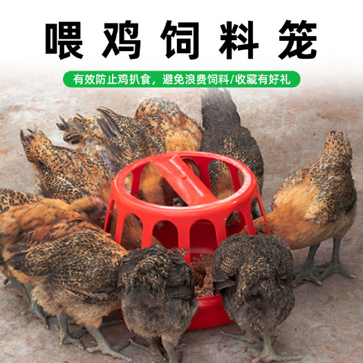 喂鸡食槽养鸡器鸡笼喂食器养殖设备饲料桶自动饮水器喂鸡盆家