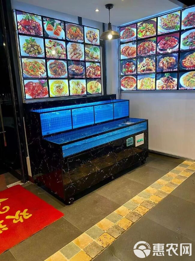 饭店用海鲜鱼缸 可移动式鱼缸 超市用海鲜鱼缸 海鲜鱼缸定制