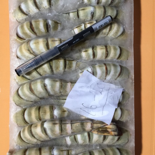 去头老虎虾草虾净重1公斤16～20条一盒剥虾仁方便重量轻便