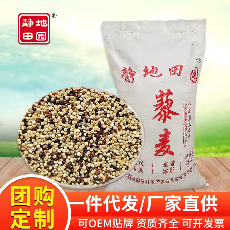 静乐县厂家直销三色藜麦五谷杂粮一手货源贴牌代工可开发票