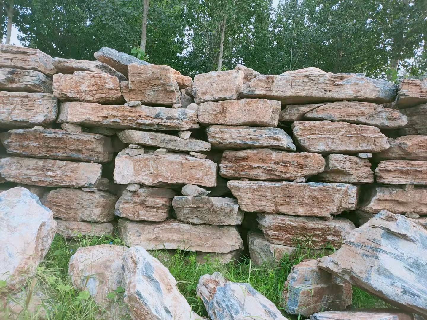 千层石假山石大石头园林造景