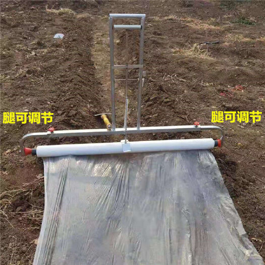 丽水铺/盖膜机 铺膜机地膜铺地膜覆盖膜机多功能手拉式农用工具盖地