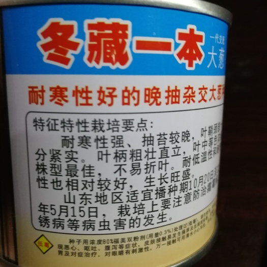 日本大葱种子 冬藏大葱种子300元90克