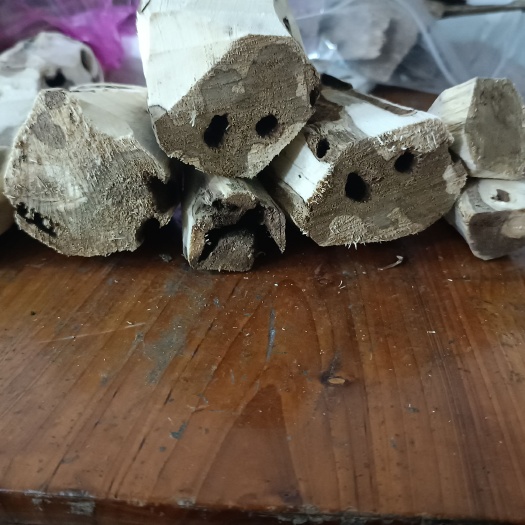 北流市天然沉香虫漏打珠料，雕刻料，可做手串，佛珠