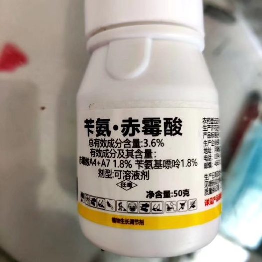 苄氨赤霉酸A4+A7，冬枣膨果1瓶兑水200斤，授粉300斤