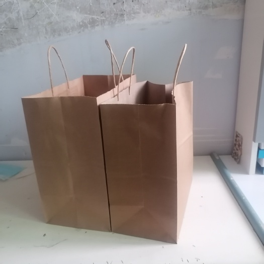 新乐市牛皮纸包装袋制品餐饮打包外卖打包袋商店购物袋