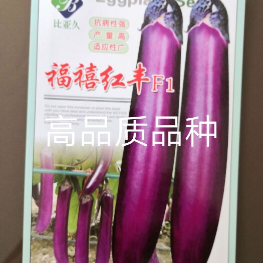 福禧红丰F1茄子种子紫红茄子种中早熟皮紫红亩产12000斤