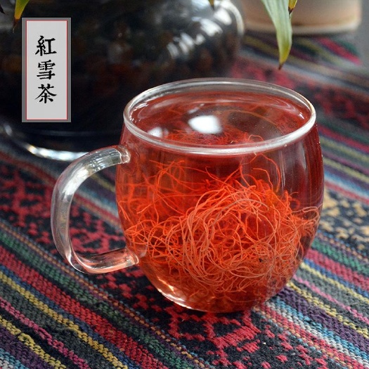小金县红雪茶又名鹿心雪茶，金丝茶。