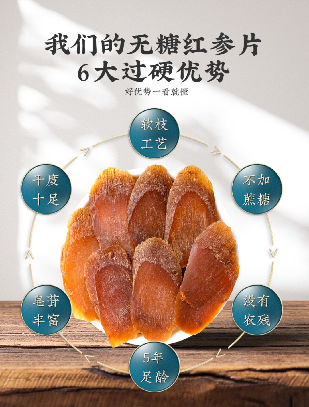 红参片 无糖红参片 优质红参 规格齐全 正品保证地道中药材