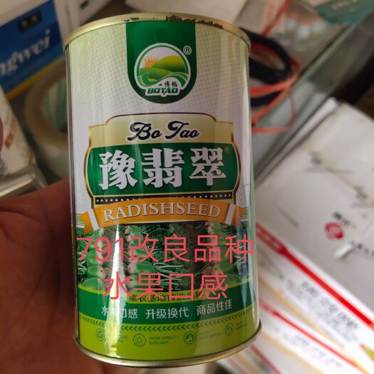 扶沟县豫翡翠萝卜种子换代新品种囗感好表皮光滑短圆柱形
